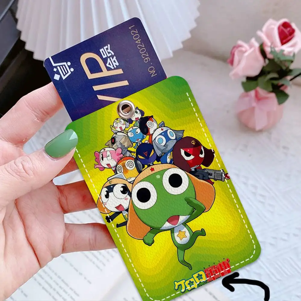 Popular S-Sgt F-Frog Anime 1pc INS Creative Cartoon Student Campus Card Holder For Meal Card, Bus Card, Work Card, Etc