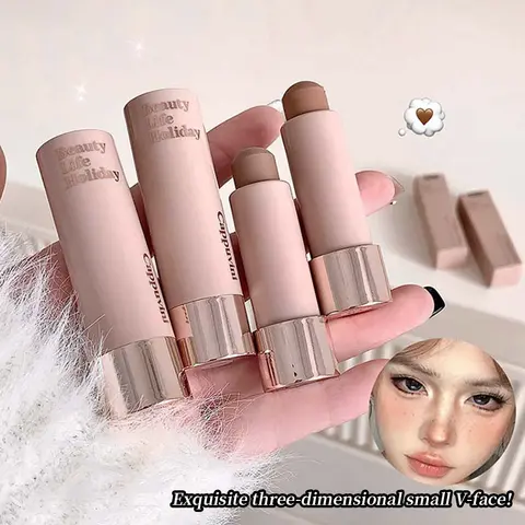 Cappuvini Moisturizing Silky Three-dimensional Contour Stick Natural Matte Single Color Suitable For Nose Shadow Makeup Contour
