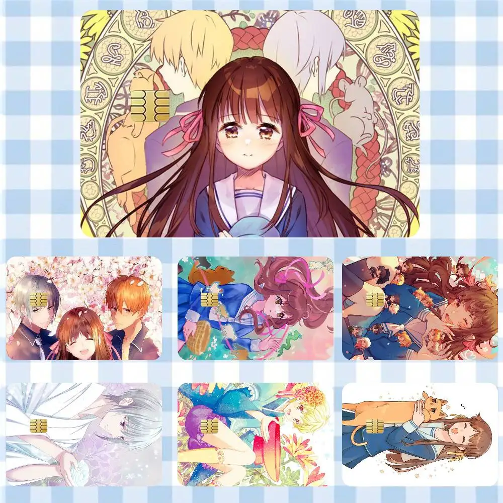 

Manga Fruits Basket Anime Sticker Film Tape Skin for Credit Card Debit Card Waterproof Stickers Cartoon