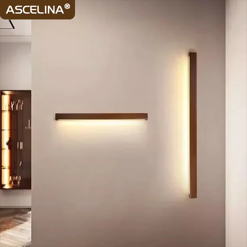 lampada de parede led nordic wood arandelas de nogueira sala de estar quarto cabeceira corredor corredor luminaria decoracao interior 60 cm 80 cm 120cm 01