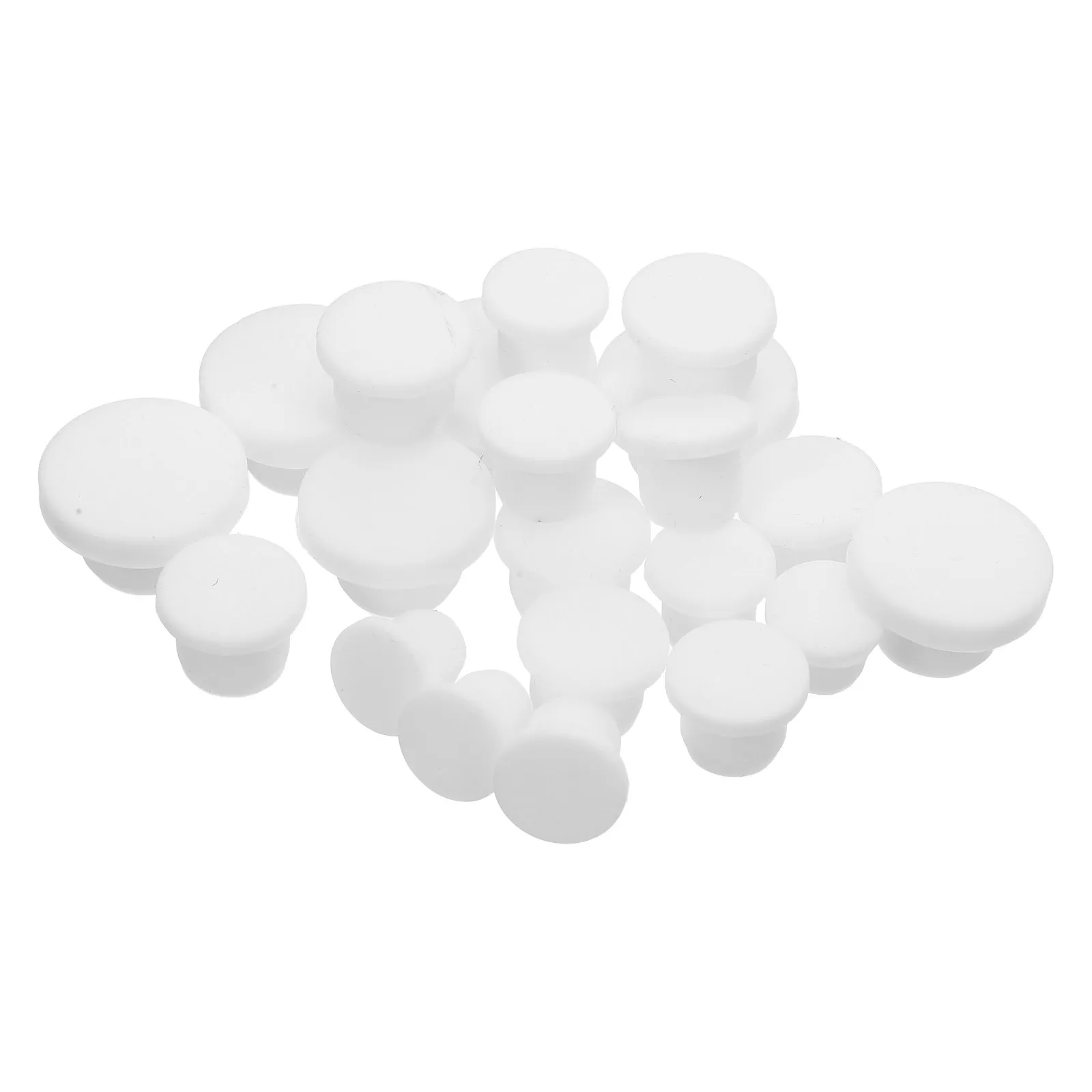 

21Pcs Salt Pepper Shaker Stoppers Silicone Replacement Caps for Kitchen Bottle Seal Plugs Reusable Container End Caps