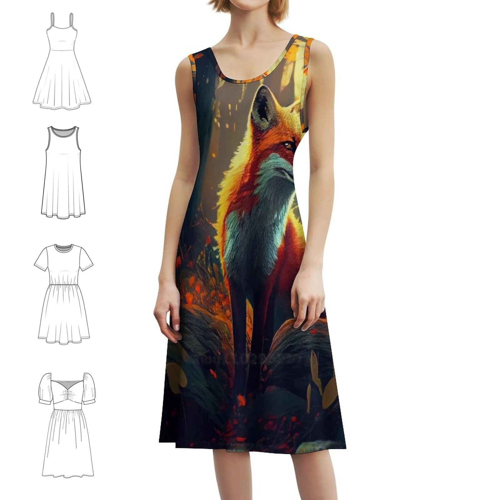 

Женская уличная одежда в стиле хип-хоп Fox In The Forest Платье с графическим принтом для вечеринок и клубов Nature Fox Puzzle Jig Saw Puzzle Hat Женская