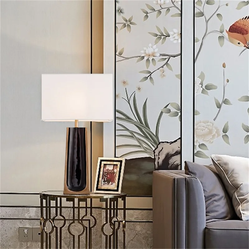 TEMAR Modern Table Lamp Creative Fashion Marble Desk LED For Home Bedroom Living Room Decorative Light