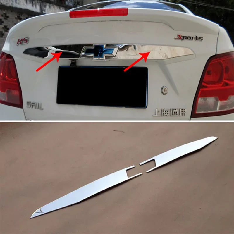 

for Chevrolet Sail 3 2015-2016 Tail Door Trim Stainless Steel