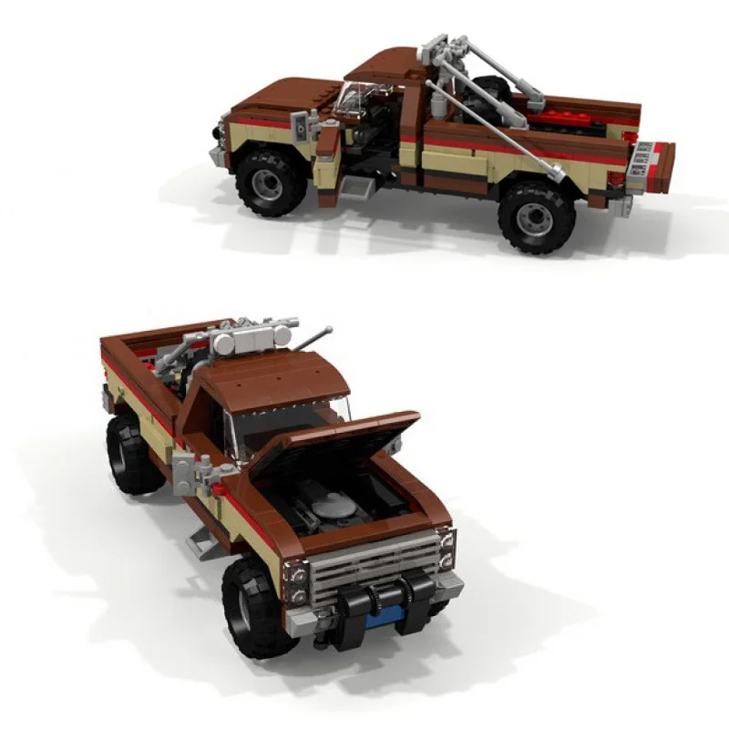 

Креативный грузовик-погрузчик, мини-строительные блоки, собранный автомобиль, образовательные коллекционные транспортные средства, украшения, игрушки MOC, кирпичи, праздничные подарки