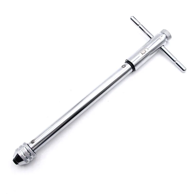 M1-8/M5-12/M6-25/M9-27 Chrome Vanadium Adjustable Ratchet Tap Holder Wrench Tap Wrench T-shape Extended Tap Reamer Tapping Tool