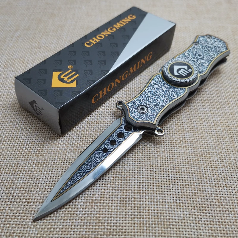 

Damascus Folding Pocket Knife Tactical Knives Outdoor Portable Knife Multi-function Knife High Hardness Hunting Camping Knife