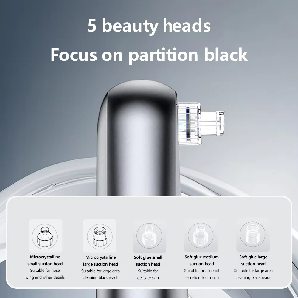 Smart Library Home Use Electric Bubble Blackhead Remover Portable Pore Extractor Cleaner Vacuum Blackhead Remover For Nose Facia
