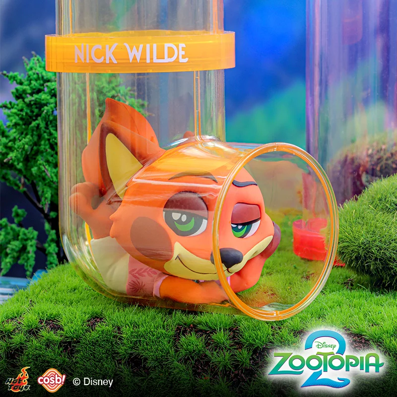 Hottoys ديزني Zootopia 2 أنيمي الشكل نيك جودي ليوبارد ضابط كوسبي صندوق أعمى صغير انبوب ماء اتصال سلسلة نموذج الهدايا