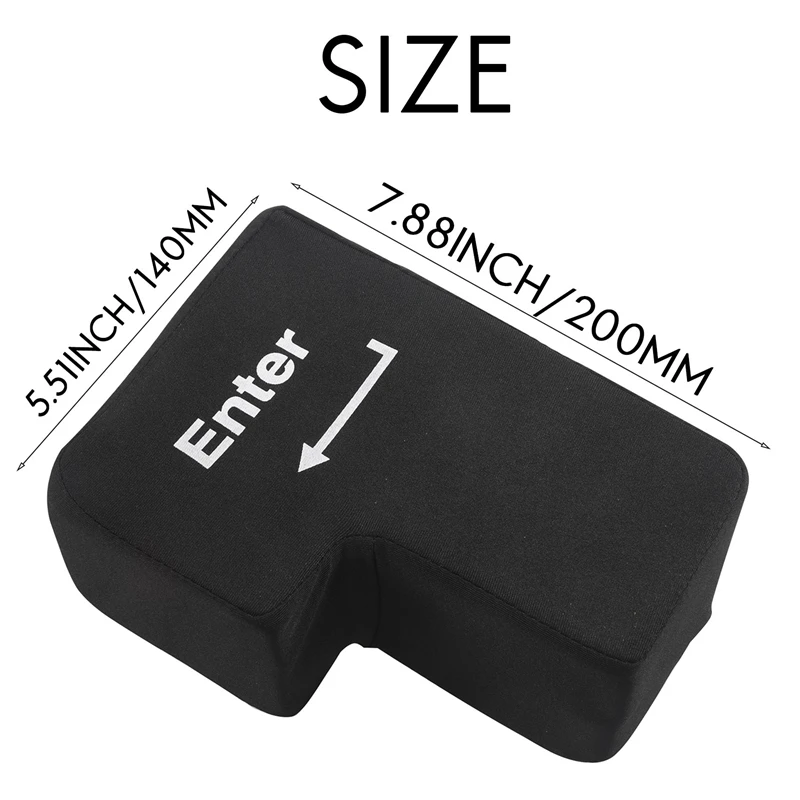 Enter Key Pillow, Big USB Enter Button Stress Relief Vent Tools, Unbreakable Relax Enter Key Office Desktop Nap Pillow
