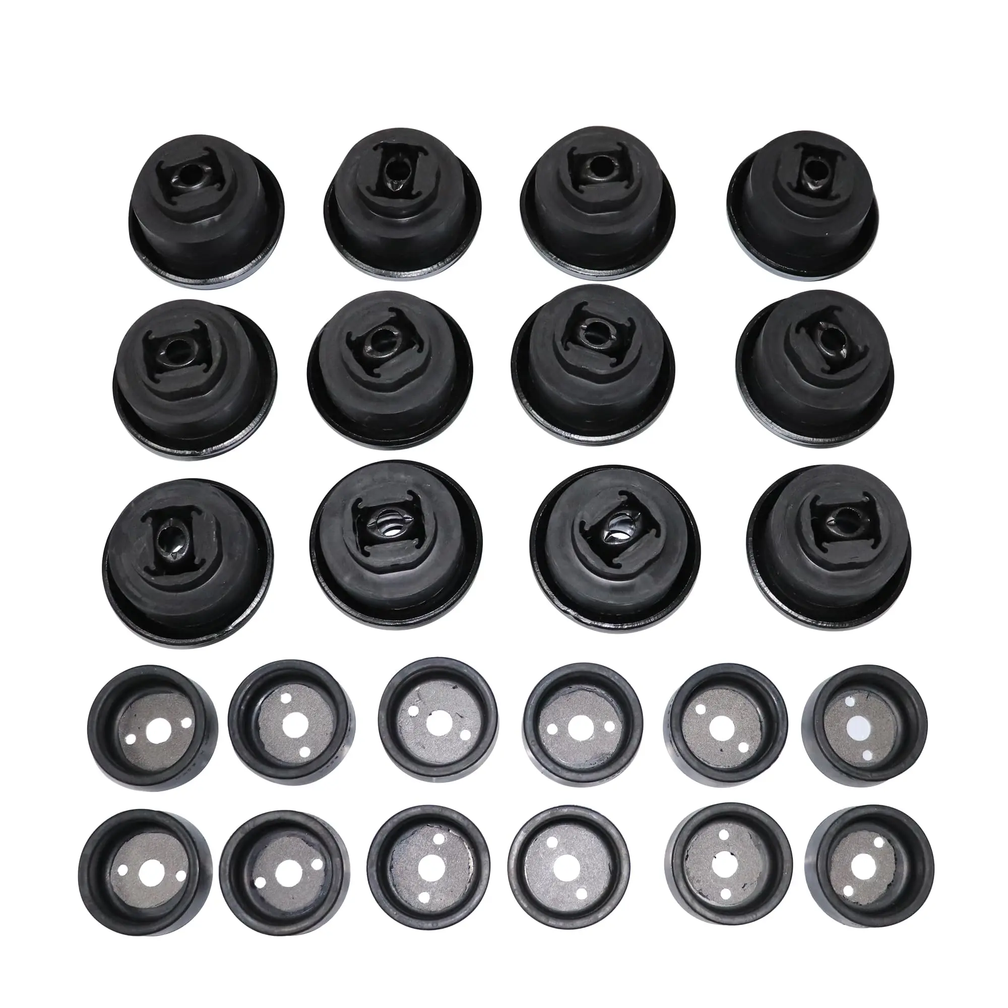 24Pcs Upper Lower Body Mount Cushion,Mount Insulator Bushing #10358347,15201791,25857633,25806621,25806622 For Hummer H2