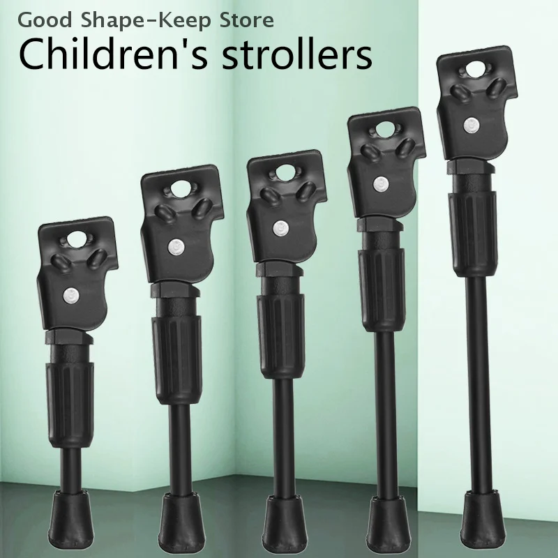 Robuster Kinderfahrradständer, seitliche Montage, Parkständer, Fußstütze, Unterstützung für Kinderfahrräder, kompatibel mit 12–20 Zoll Rädern