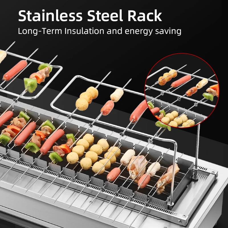 شواية شواء تجارية، شواية شواء كهربائية دوارة للمطاعم، شواية شواء دوارة أوتوماتيكية