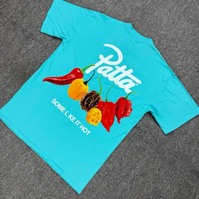 Daily Streetwear Patta T-shirt New Style High Quality Letter Print Short Sleeve PATTA Top Tee Men Women