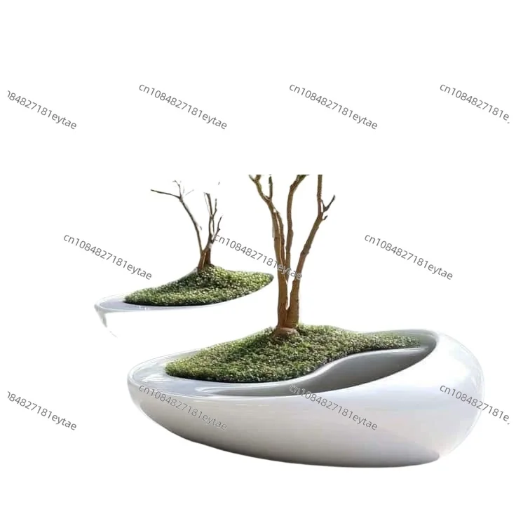 Garden Fiberglass Lounge Chair with Tree and Seat Decorative Outdoor Tree Basin, Nursery for Home and Shopping Mall