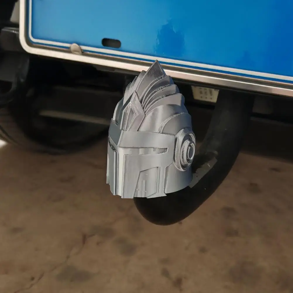 Trailer Hitch Cover Funny Knight Helmet Shaped Towing Hitch Ball Cover 3D Printed Trailer Ball Protective Cap for Truck Accessor