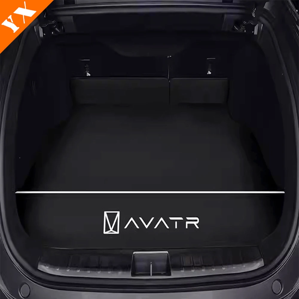 For Changan AVATAR 12 Accessories 2023-2024 Leather Interior Decoration Car Trunk Mat Rear Trunk Mat Wear-Resistant Waterproof