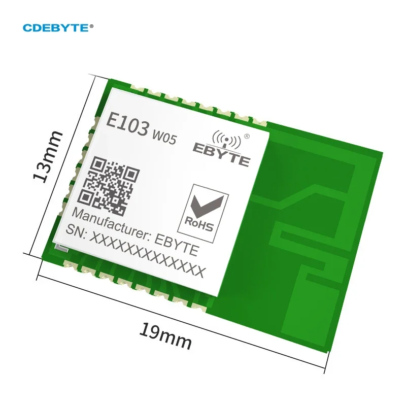 CDEBYTE E103-W05 W600 2.4GHZ IEEE 802.11 b/g/n 20dbm AT comando smd PCB antenna integrata wifi al modulo wireless porta seriale