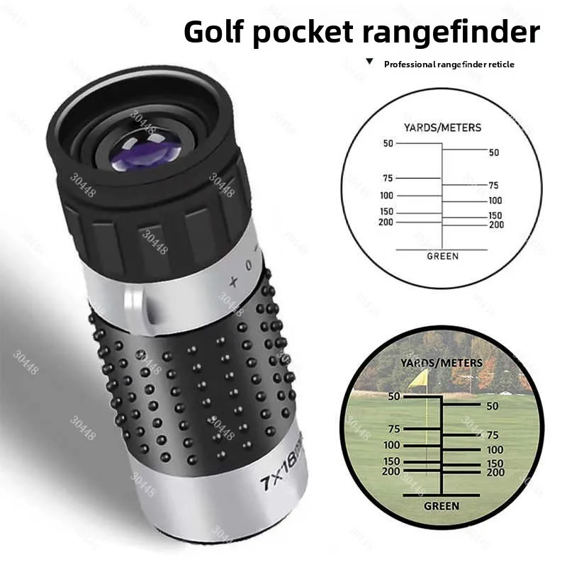 Golf Laser Rangefinder High Precision Distance Meter Mini Monocular Telescope HD Display For Outdoor Hunting Sport Yardage