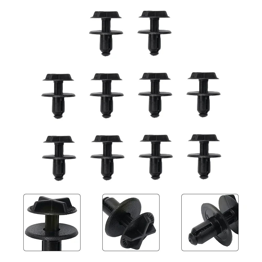 

10pcs Car Battery Cover Clips Battery Cover Air Intake Trim Plastic Clips Fasteners For Range Rover Discovery Evoque