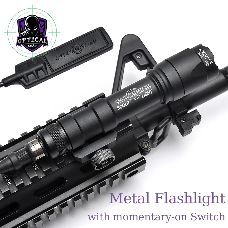 

WADSN Outdoor Tactical Flashlight M600C Scout Light M300A Metal LED Airsoft Lighting Surefir M300 M600 Fit 20mm Picatinny Rail