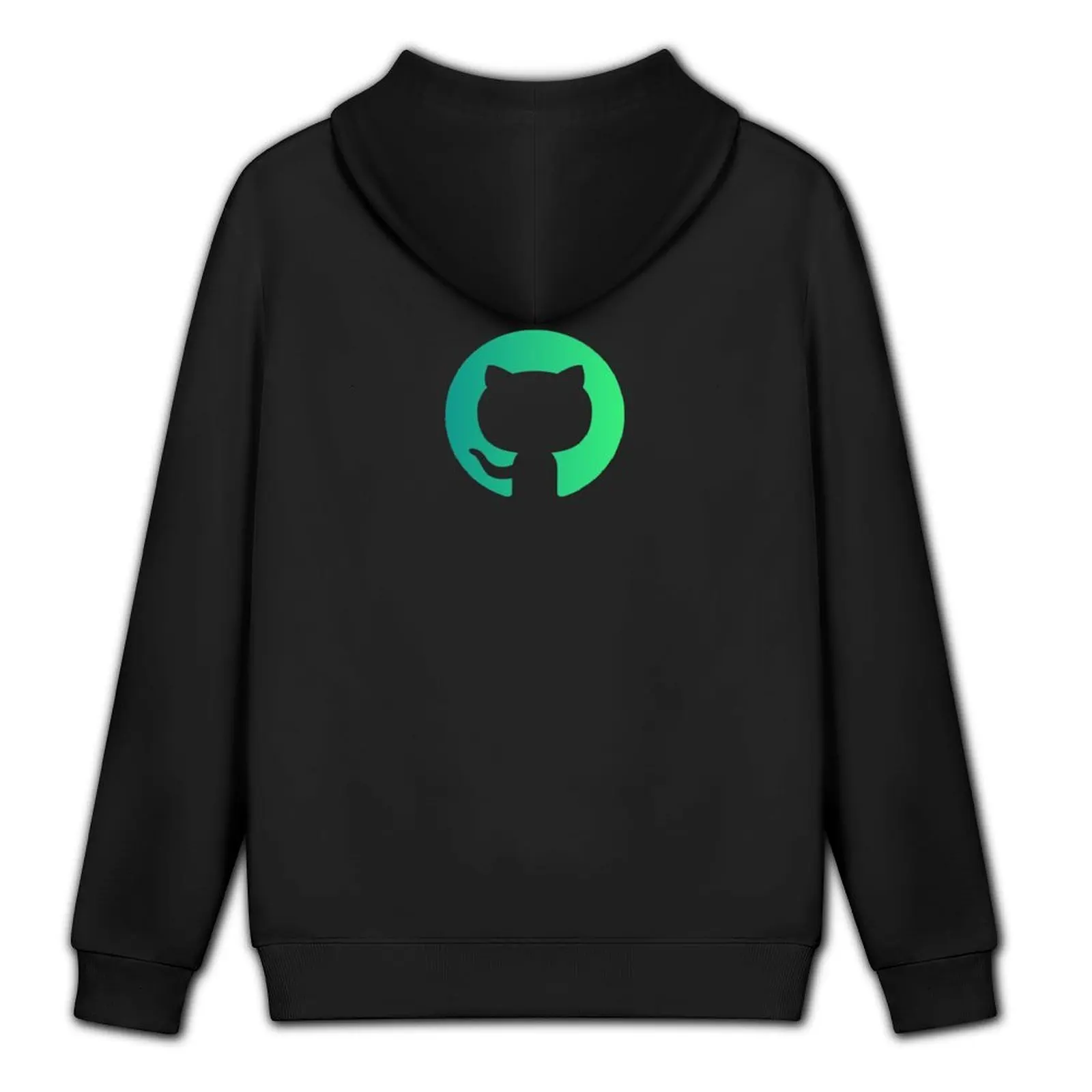 طقم تي شيرت رجالي بقلنسوة من Github ملابس للرجال على الطراز الياباني سترة شتوية بقلنسوة للرجال