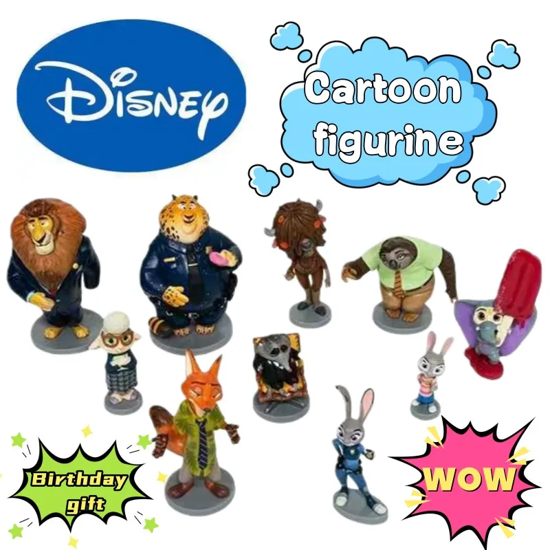 

Новый Дисней Джуди Хоппс Ник Уайлд Высокоцветная креативная ручная игрушка мультфильм милые настольные куклы украшения для друзей подарки на день рождения