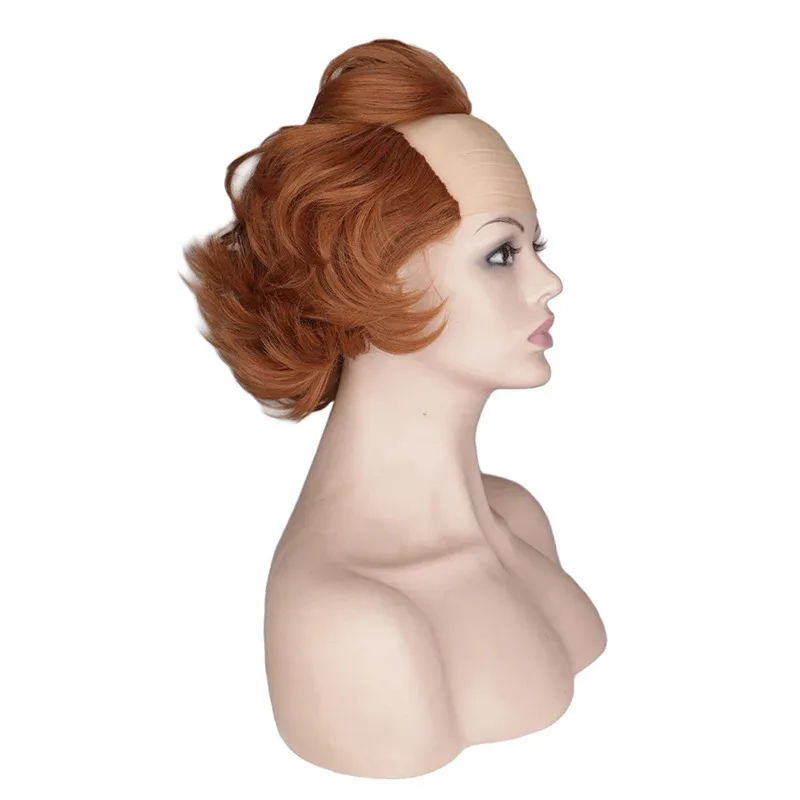 CyMovie Stephen King's It Pennywise payaso Joker peluca Cosplay el payaso Pennywise pelo sintético corto naranja juego de rol de Halloween