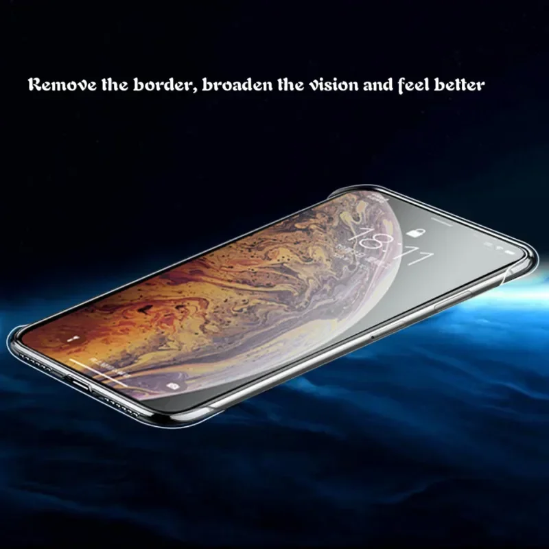 Siêu Mỏng Không Khung Nhựa Trong Ốp Lưng Điện Thoại iPhone 14 13 12 Mini 11 Pro XS Max XR X 8 7 Plus SE 2020 Trong Suốt