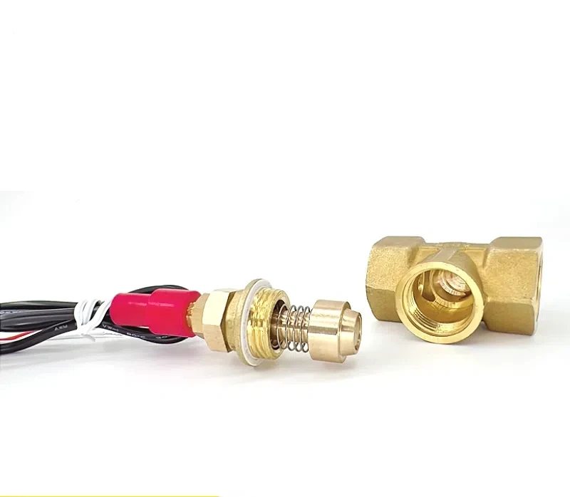 Lubricating Oil Flow Switch 6-Point DN20 Internal Wire Normally Open Type Passive Switch Quantity Induction Signal