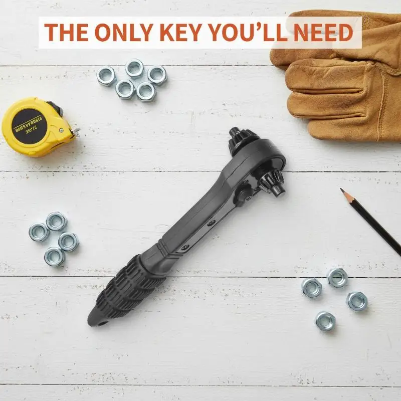1 Set For Power Tools Multifunctional 2-in-1 Drill Chuck Key Wrench Universal Two-Way Drill Chuck Key WrenchUniversal Box