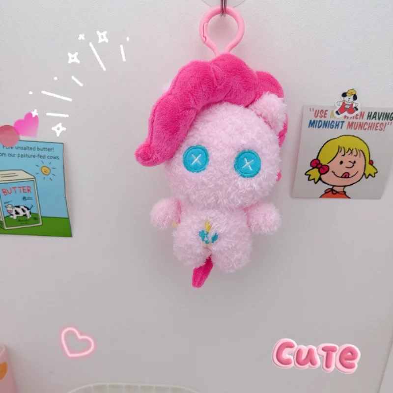 أنيمي بلدي ليتل المهر ألعاب من القطيفة المفاتيح Kawaii حقيبة الظهر قلادة ديكور محشوة دمية على شكل حيوان الكرتون غرفة الديكور هدية عيد ميلاد