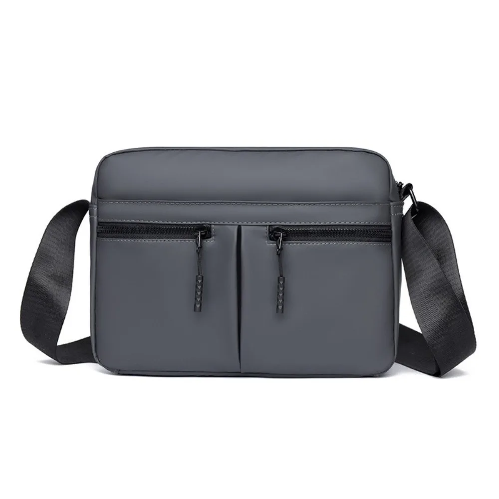 

Single Shoulder Men's Shoulder Bag Fabric Multi-Pockets Man Messenger Bag Multi-functional Square Nylon Crossbody Bag Hiking