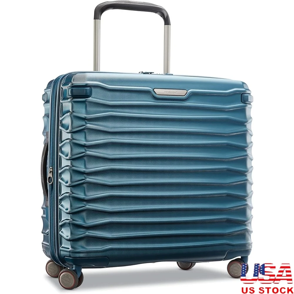 

Expandable Hardside Luggage with Double Spinner Wheels Durable Polycarbonate 100% Water Resistant Zippers Ergonomic Comfort Grip
