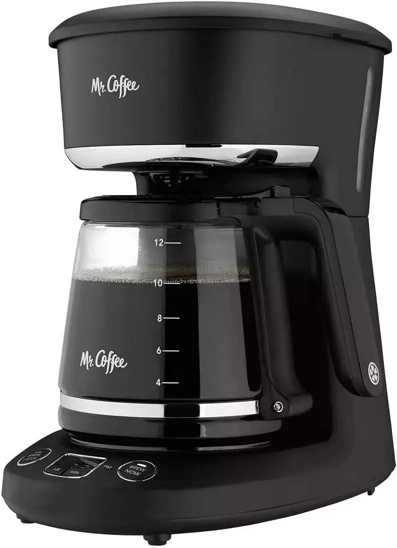 12-Cup Programmable Coffeemaker with Brew Delay and Auto Pause for Fresh Coffee