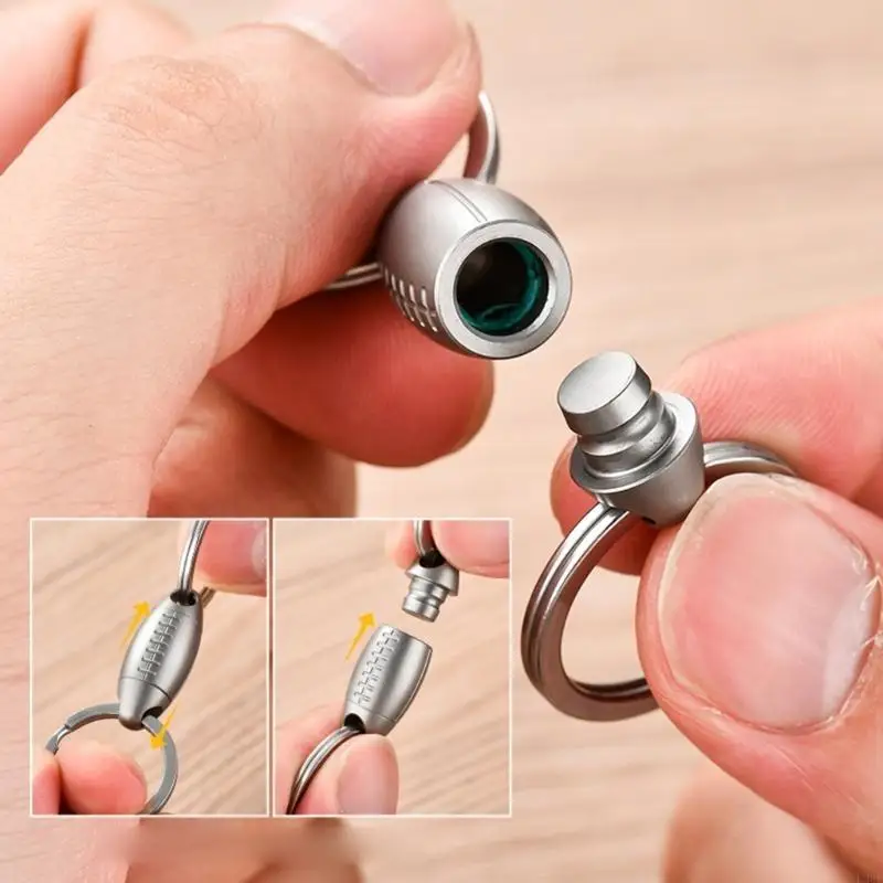 L38F Detachable Keychain Clip Push Pull Buckle Portable Outdoor Tool Enduring