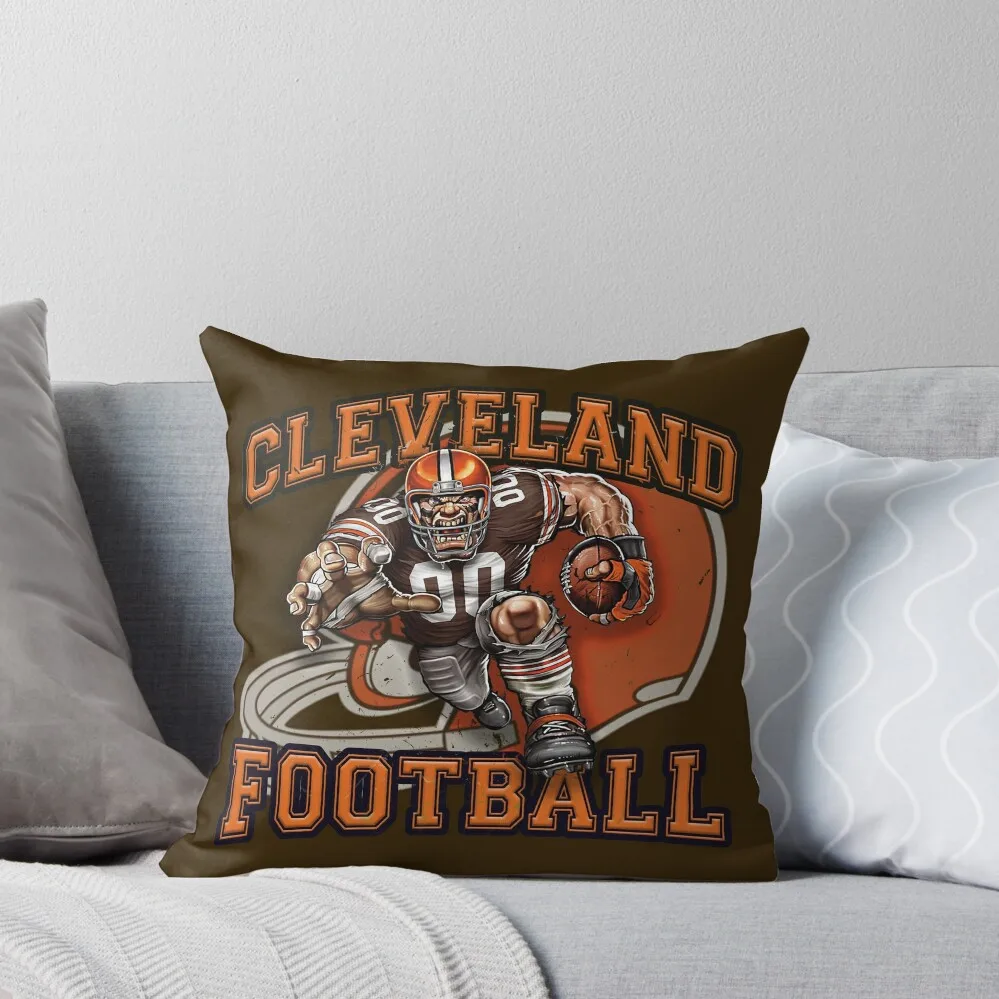 

Cleveland Football Throw Pillow Sofa Cushions Covers Sofa Pillow Cover Decorative Pillow Covers For Sofa