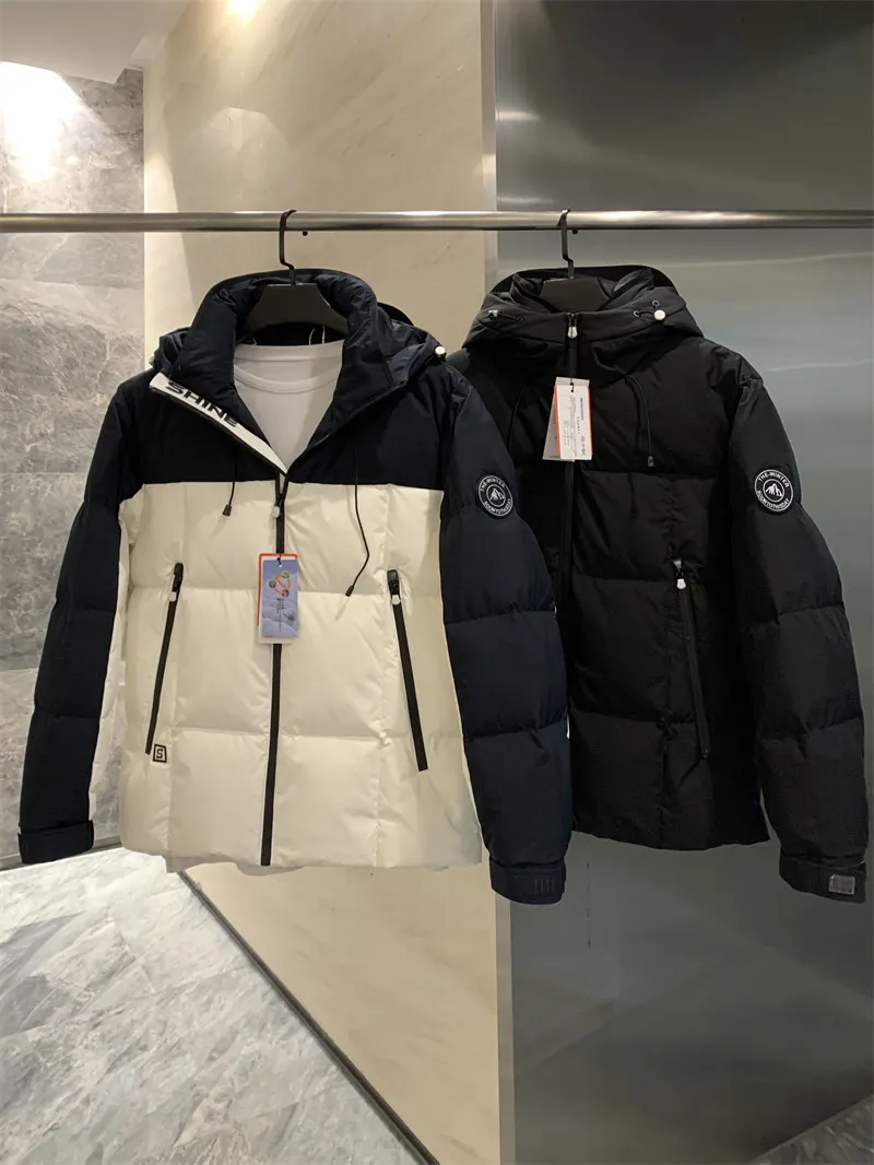 

Fly Series 90 Du down Ultra Warm aphene Winter Thiened Hooded down Jaet Men's Faionable Casual Sle Regular Fit