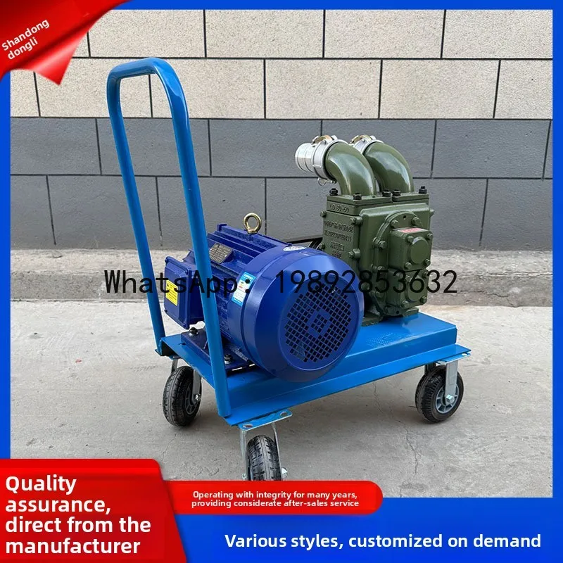 JX Powerful Sewage Pump with Dual Sides Cleaning Ports Self-priming Sewage Pump for Farms and Septic Tanks