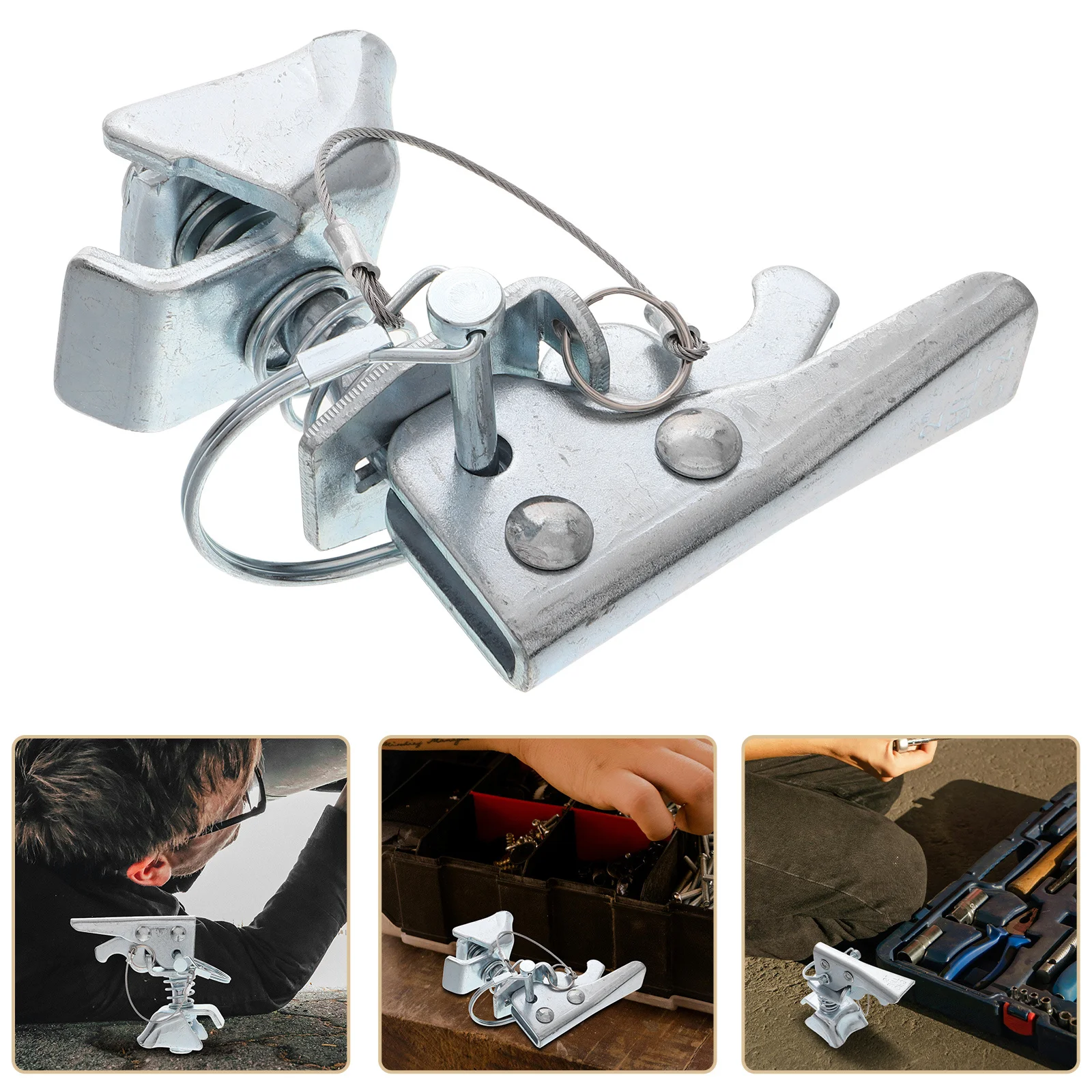 

Trailer Hitch Adapter 2Inch Ball Head Durable Coupler Latch Replacement Easy Install Trailer Accessories Tow Hitch Ball