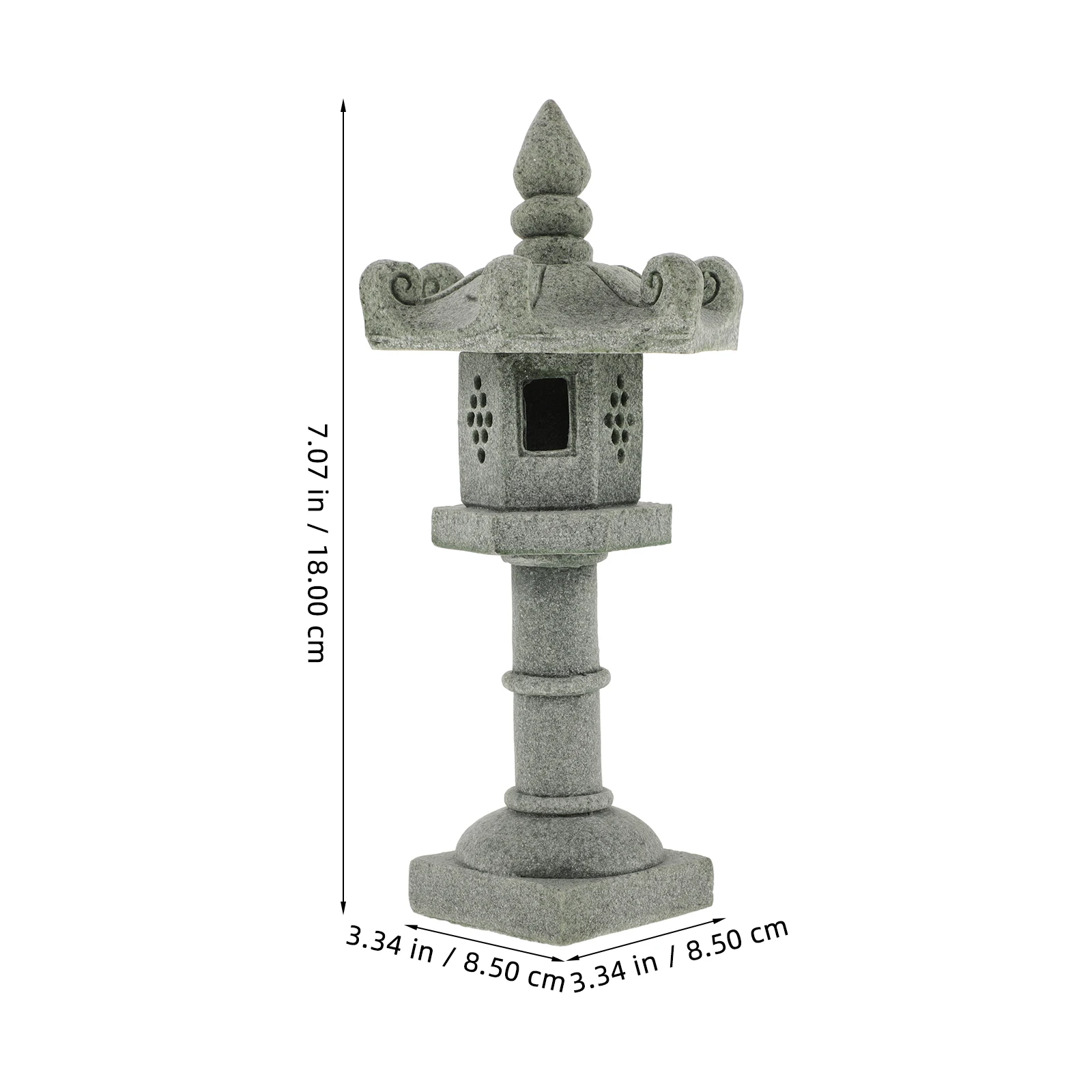 

Stone Lantern Ornaments Mini Pagoda Statue Realistic Appearance Micro Landscape DIY Supply Garden Decor Bonsai Adorn Miniature