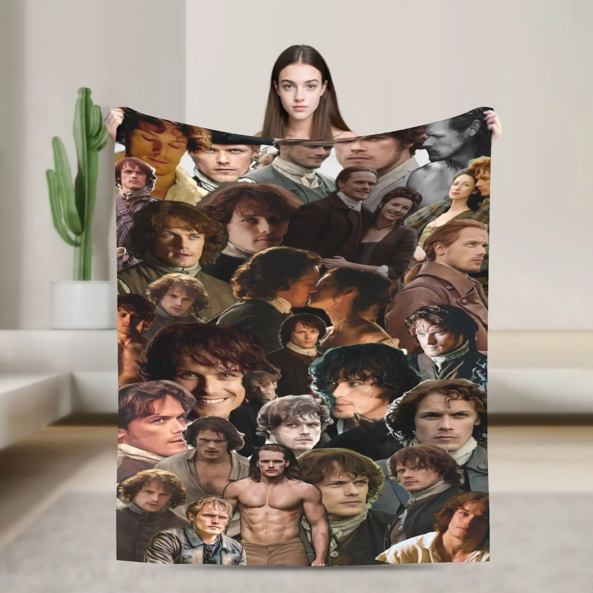 Outlander Flannel Blanket  Super Soft Bedding Throws for Living Room Travel Office Street Trend Bedspread Sofa Bed Cover
