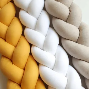 Babyprippenschutz, geflochtenes Knotenkissen für kleine Kinder, 3 Aktionen, Neugeborenen -Krippen -Stoßdämpfer, 1m/2m/3M/4M 10 Hauptverkaufsteppich 4m 3m - №5