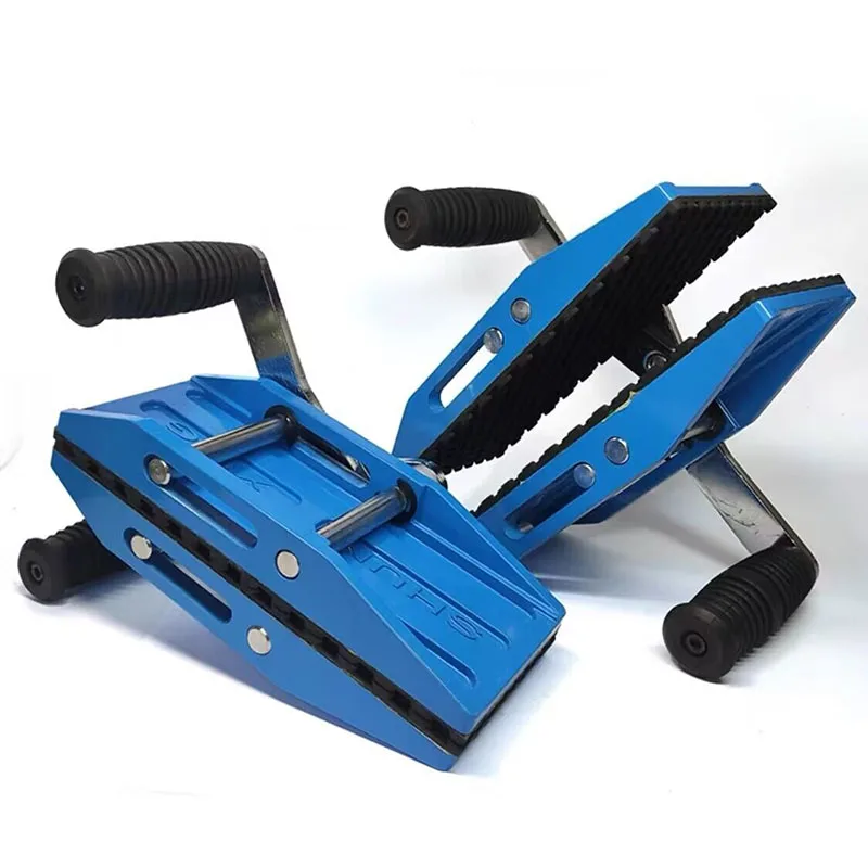 

2026 Handling Large Slab Fixtures Rubber Lined Two-Hand Stone Gripper, Handling Transporting Glass/Metal/Granite lift heavy o