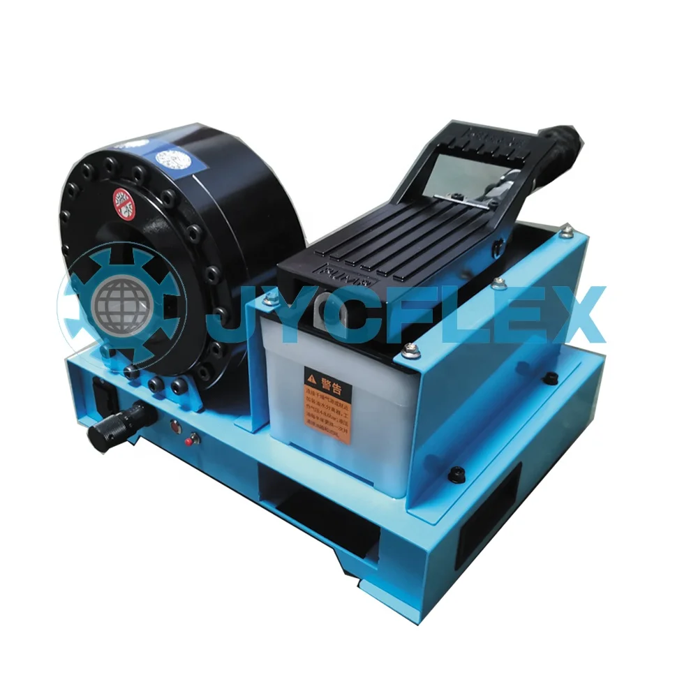 1inch Pneumatic Hydraulic Hose Crimping  Manual Pipe Pressing Tool with air Pump