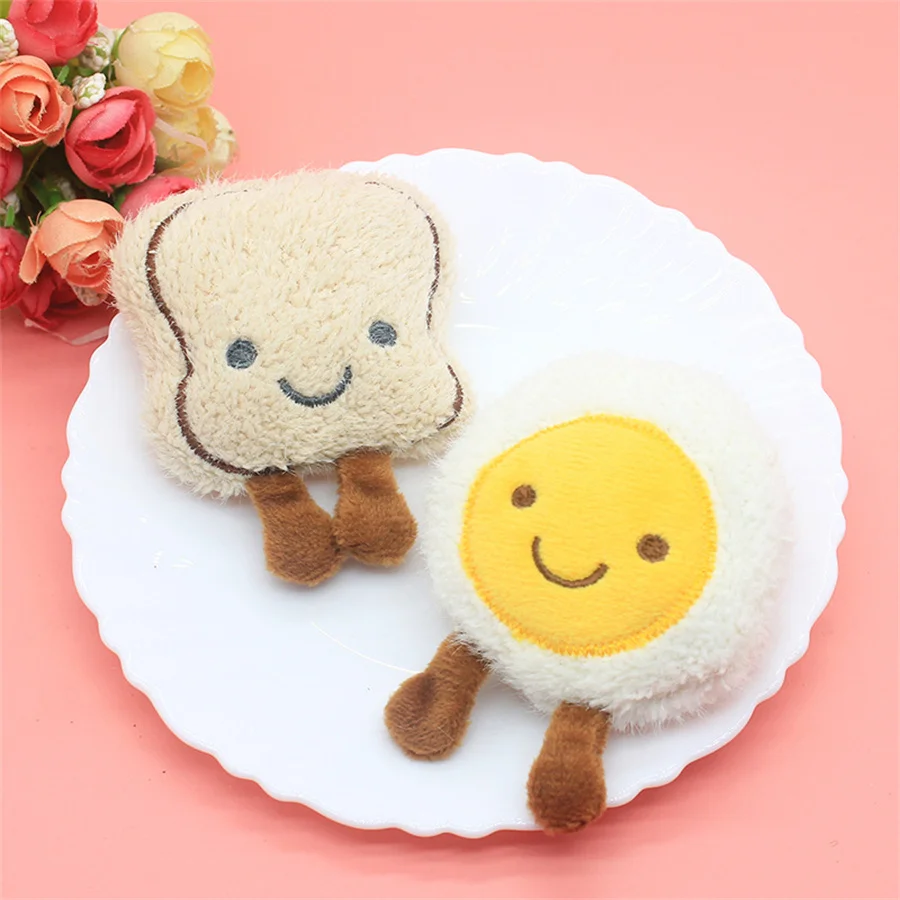 

5Pcs/Lot Cute Cartoon Yolk Doll Appliques For DIY Handmade Children Hair Clip Accessories Hat Cloth Bag Brooch Patches New