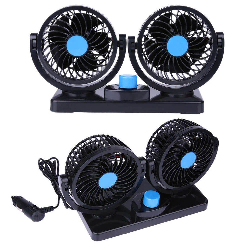 12 V Car Cooling Fan Portable for Air Conditioning 12v Shake Your Head Truck Auto