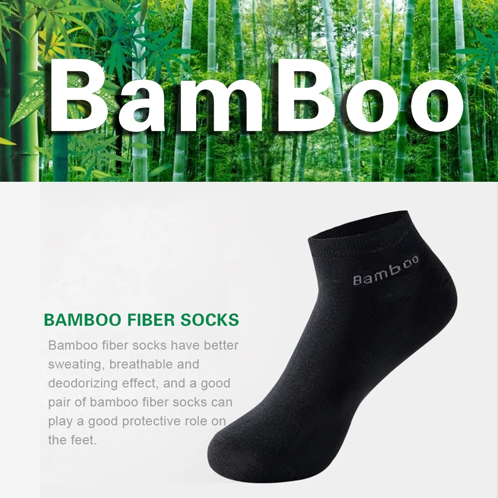 5 Paar hochwertige Herren-Söckchen aus Bambusfaser, Business-Casual, formelle Socken, kurze, desodorierende Socken für Herren, Geschenk – Detail 4