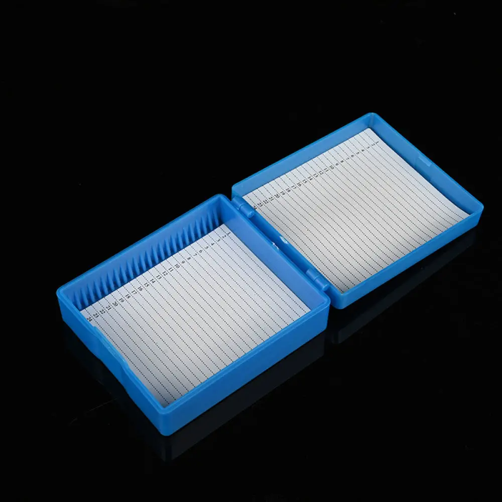 Microscope Slide Box Holder Laboratory Pathology Specimen Storage Organizer Container Secure Buckle Case For Science Experiment