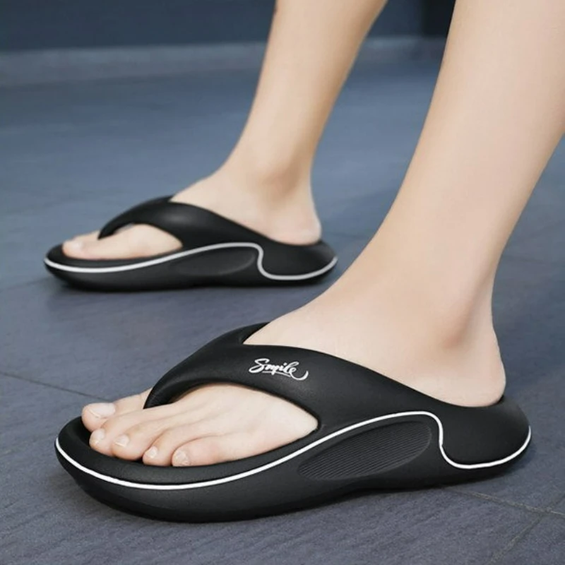 Summer Men's Flip Flops Platform Slippers New Outdoor Casual Beach Sandals Home Non-slip Slippers Soft Sole EVA Slippers for Men